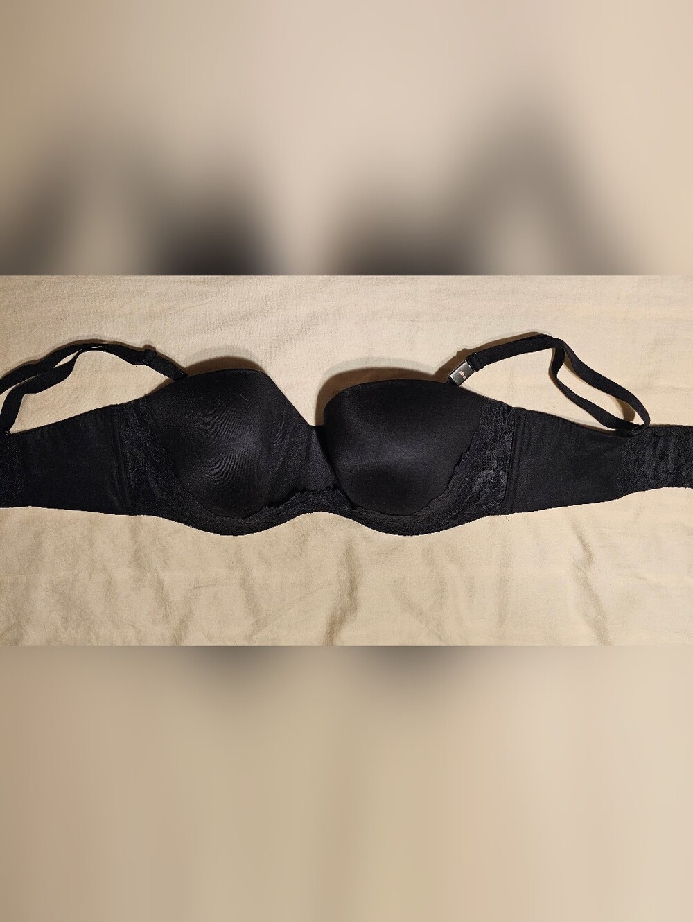 Victoria's Secret Black Underwire Bra with Lace Detail
